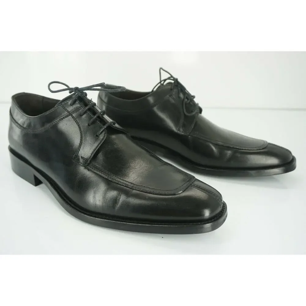 To Boot New York Black Leather Damon Apron Toe Oxford Derby SZ 8.5 NIB $375